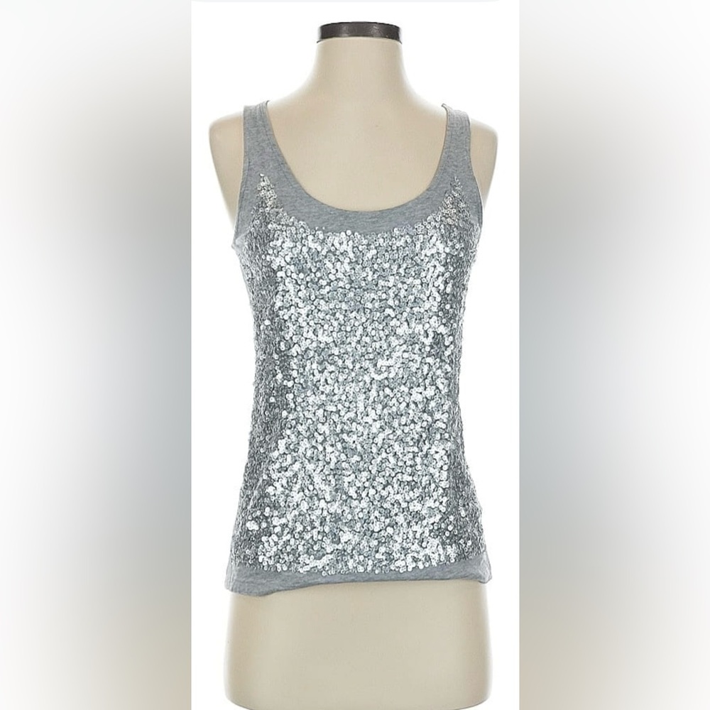 Talbots sequin tank top.  EUC
